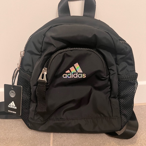 Adidas Black Mini Backpack - Picture 1 of 8